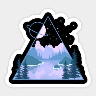 Lake view Sticker